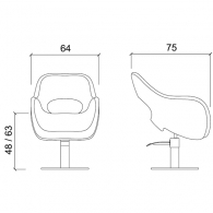 Кресло парикмахерское &quot;SENSUAL&quot;